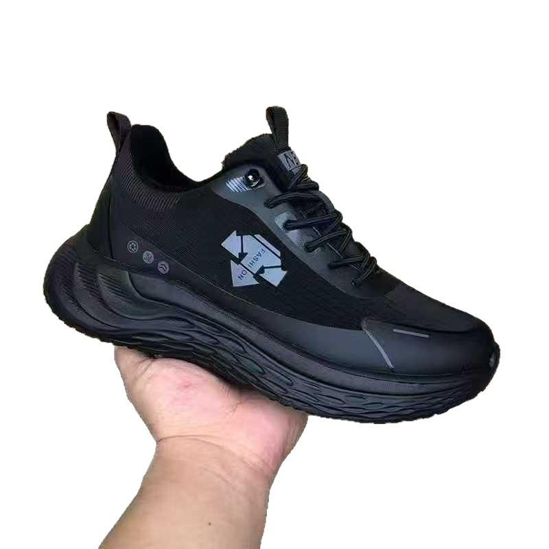 Men's casual sports shoes fashionable and versatile winter velvet men's shoes outdoor running shoes walking shoes men's shoes