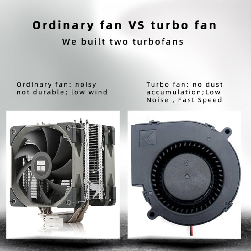 Cooling Fan for X Series X 2 Turbo Fans Rear Game Controller Radiator with USB XSX Console Accessories