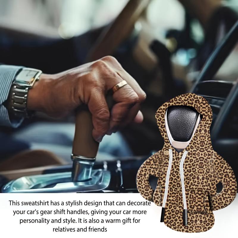 Copertura Leva Cambio Stile Maglione con Fantasie Stampate, Protezione Leva Cambio Auto, Copertura Leva Cambio Auto Creativa, Ghette Cambio Auto
