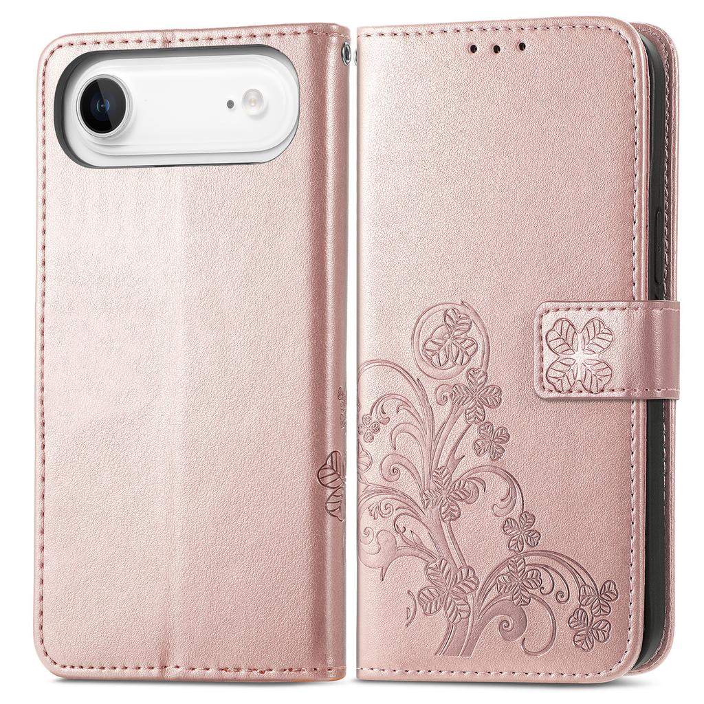 For iPhone Air Leather Case Four-Leaf Clover Wallet Phone Cover