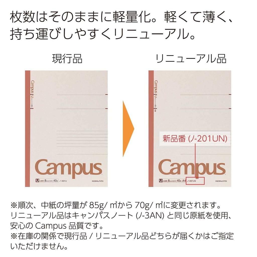 KOKUYO Campus Notatbok Tykk Horisontal Linjal Nr-201UN