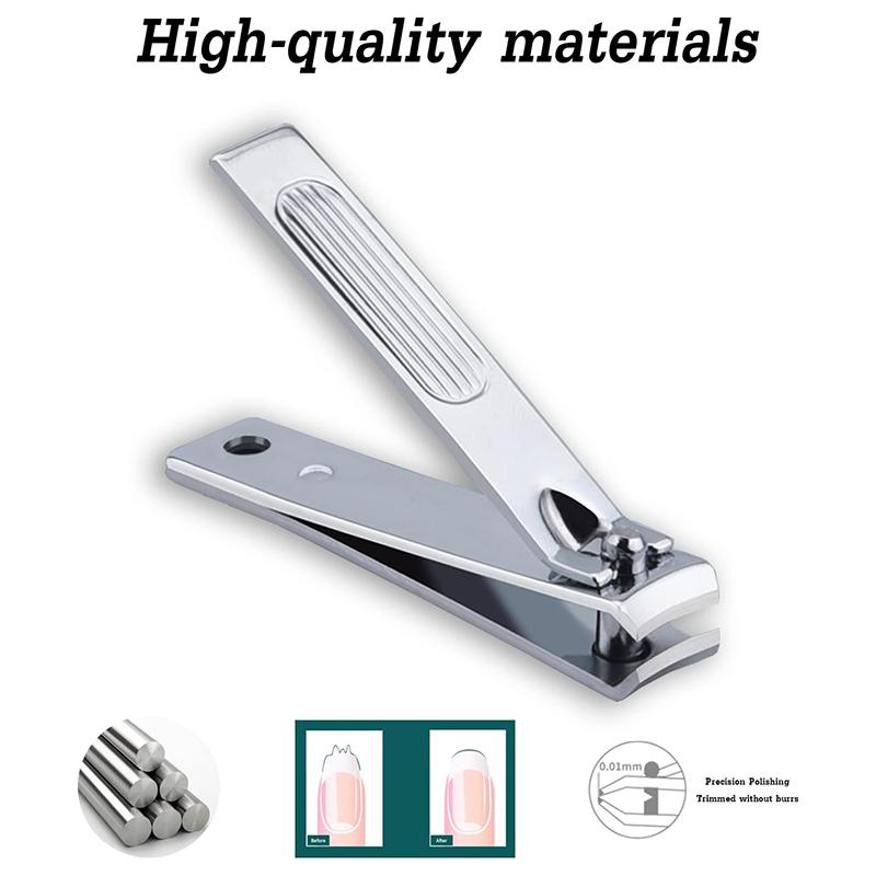 Manicure Set 6Pcs Professional Stainless Steel Pedicure Kit Grooming Kit Fingernail & Toenail Clippers Set Manicure Kit with Lux