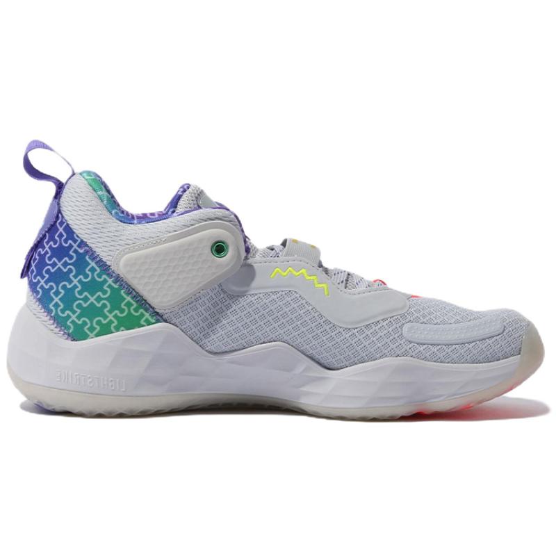 adidas DON. Ausgabe #3 Graue Regenbogen-Sneakers GW3645