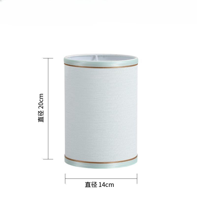 E27 Linen Fabric Metal Desk Lamp Cloth Lampshade 14/22/25cm Height Nordic Cloth Metal Lamp Shade Home Decoration