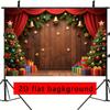 Christmas Tree Retro Wooden Wall  Backdrop Xmas Decoration Background Winter Backdrop Decorations For Photo Studio Photo Booth Christams Party