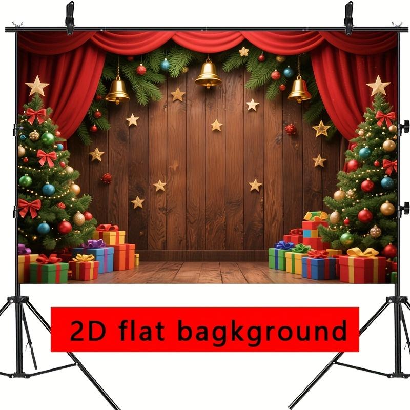 Christmas Tree Retro Wooden Wall  Backdrop Xmas Decoration Background Winter Backdrop Decorations For Photo Studio Photo Booth Christams Party
