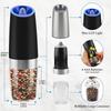 Gravity Electric Salt and Pepper Grinder Set Battery Powered Adjustable Coarseness Mill Grinders Shakers for Kitchen Tools