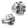 3D Hohlschädel Edelstahlring: Trendiger Punk-Stil für Männer