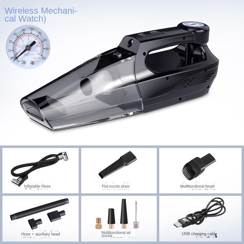 Car Vacuum Cleaner Wireless 4-in-1 High Power Suction Emergency Air Pump Wireless Car Air Pump