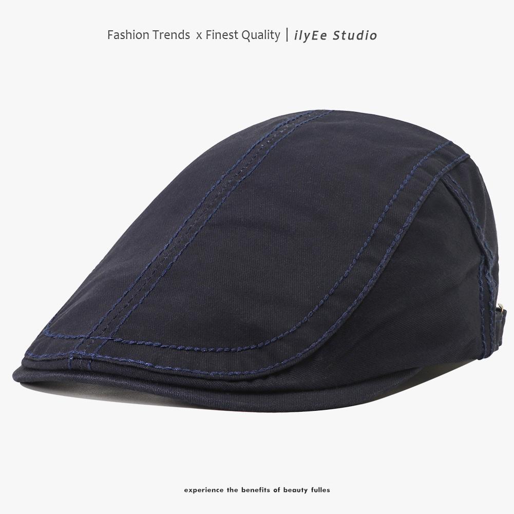 New Solid Color Cotton Beret Hat Adjustable Newsboy Cap Hip Hop British Painters Hat Berets For Men Women Y2K Flat Visor Cap