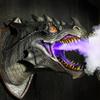 Dragon Legends Prop 3d Wall Mounted Dinosaur Smoke Light Art Sculpture Shape Statue Home Decor Room Halloween Decoration