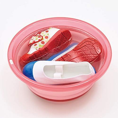 Aimedia Faltbare Waschwanne, ca.. 5L, Becken, Eimer, Faltbar, Kompakt, Platzsparend, Mehrzweck, Reinigung, Wäsche, Bad, Einweichen, 31cm