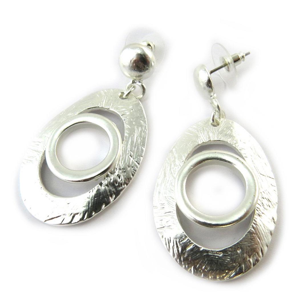 Dolce Vita [N3912] - Silver 'Antica' Designer Earrings