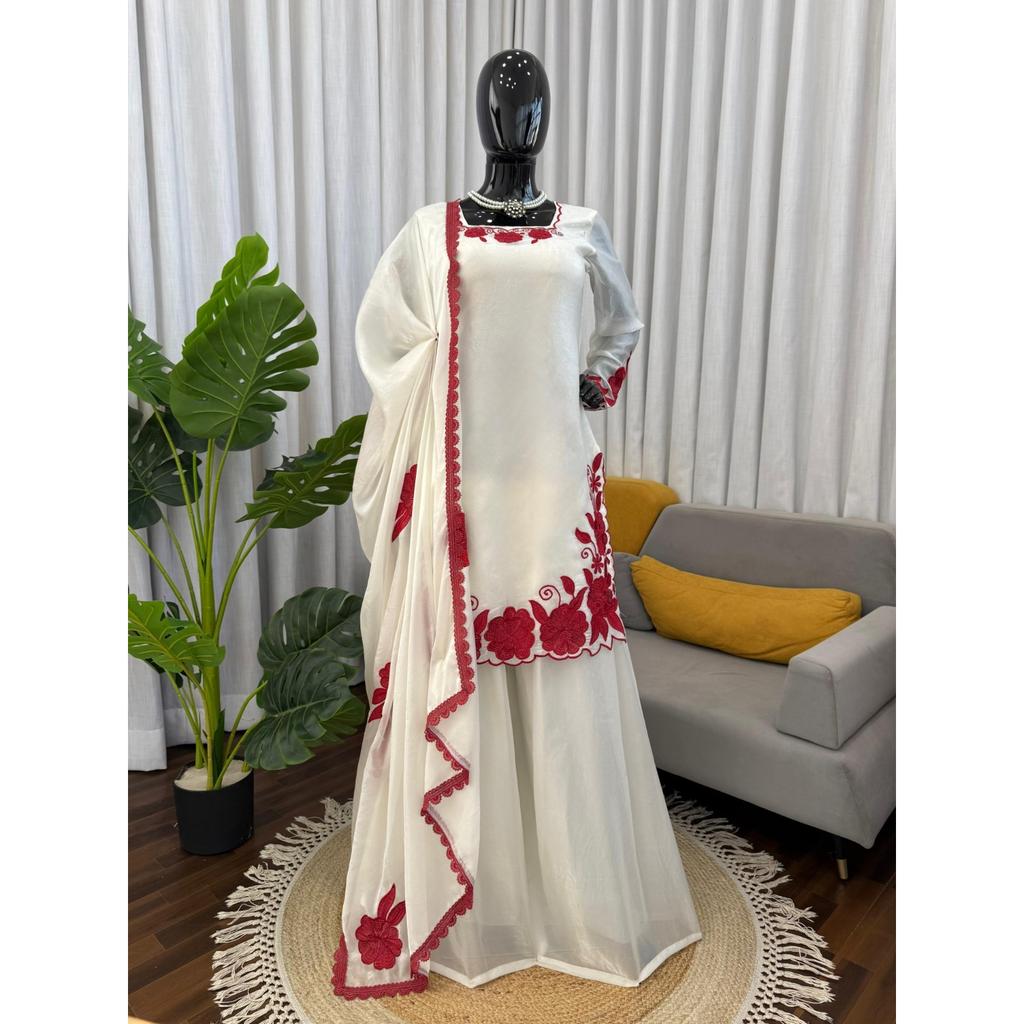 Pakisatni Top Palazzo Suit Desigenr Bollywood Party Wear Salwar Kameez Dress