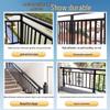 Zinc-Steel Outdoor Stair and Balcony Railing for Villas and Buildings