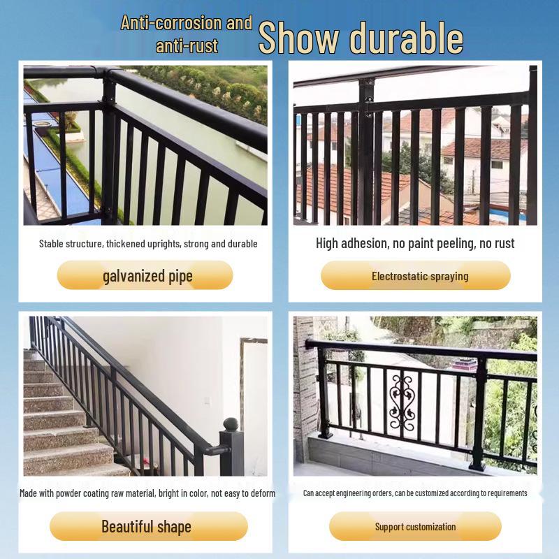 Zinc-Steel Outdoor Stair and Balcony Railing for Villas and Buildings