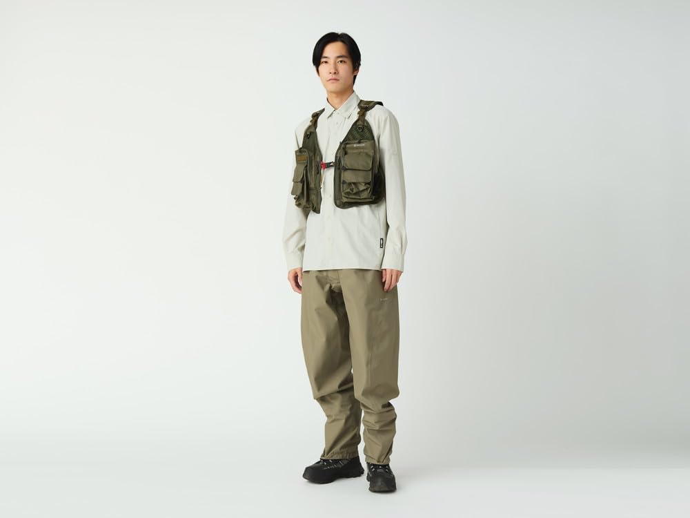 Snow Peak SP FF Joint System Vertical Strap Mesh Vest and Olive One SPF-JK-25AU903, Men's Women's,