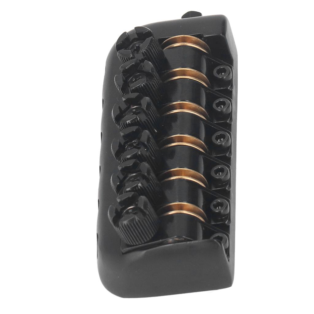 Headless Guitar Bridge Tailpiece 6 String Saddle with Worm Involved String Device Universal