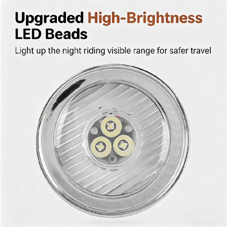 Multifunctional USB Bike Light with LEDs Multiple Mode Option Waterproof Design Plastic Texture for Various Occasion