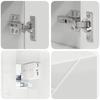Mirror Cabinet High Gloss White 80 X 17 X 55 Cm Particleboard