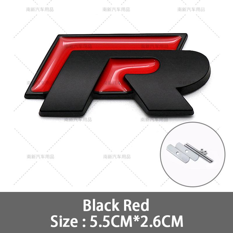 2026 Hot For VOLKSWAGEN VW 3D Metal R Grille Badge Rear Tail Trunk Emblem Decal Stickers For Volkswagen VW Polo Passat Golf Jett