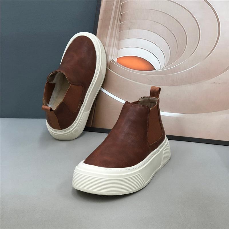 Neue lässige High-Top-Schuhe Schuhe mit dicker Sohle bequeme atmungsaktive Schuhe