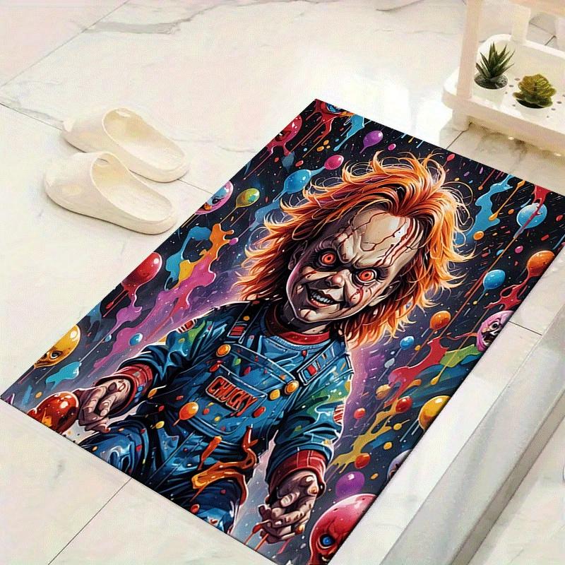 1pc Chucky Pattern Area Rug, Anti slip Non Shedding Stain Resistant Carpet