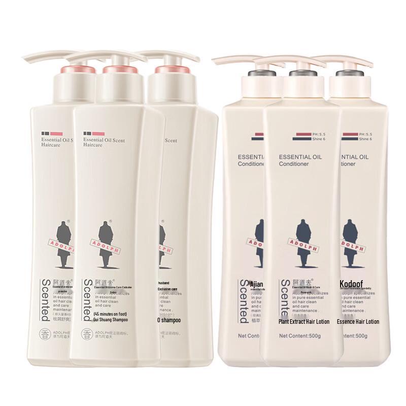 Adolph Anti-Dandruff Shampoo & Conditioner 6-Bottle Set