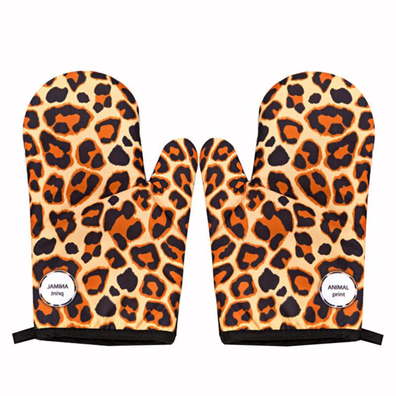 1 Pair Of Baking Insulation Oven  Gloves Kitchen Cooking High Heat Resistance Hot Pads For Microwave