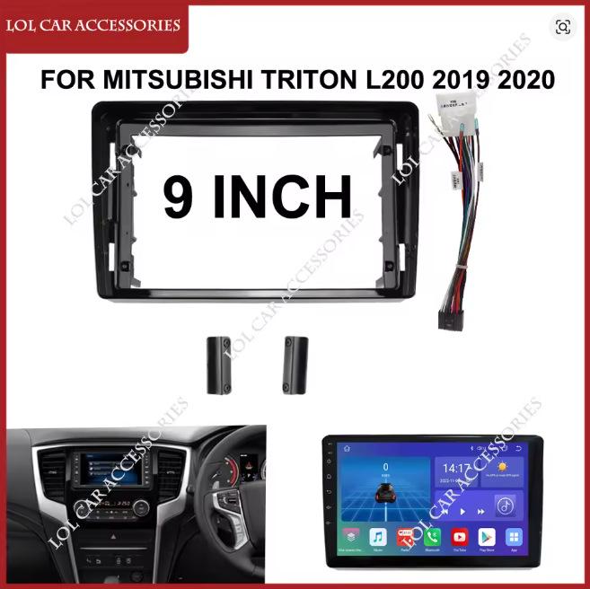 Compatible Navigation Panel Frame for 2019 Mitsubishi TRITON (9-inch) Android Central Control.