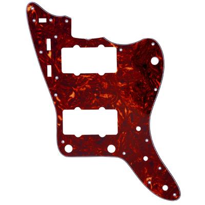 Musiclily Pro 13-Hole JM Jazzmaster Pickguard, Made In Japan for Fender Japan Jazzmaster Electric Guitar, Brown Tortoiseshell, 4-Piece Set