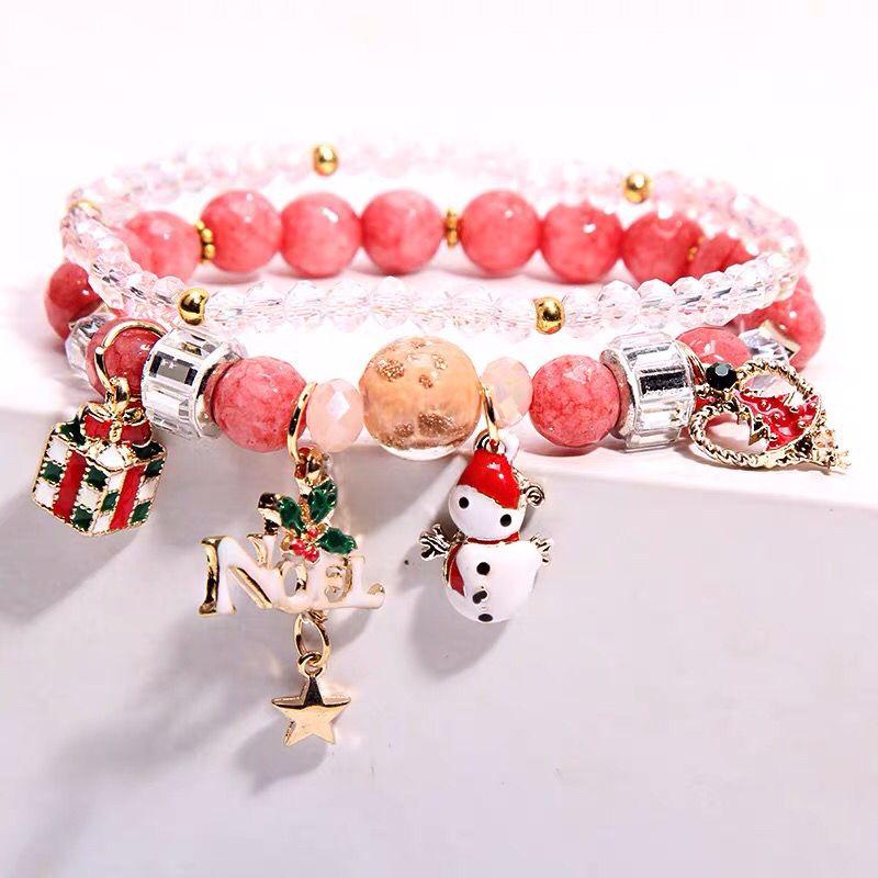 

Хрустальный браслет Женская Корейская Версия Простой Сладкий Рождественский Браслет Mori Tie Bestie Браслет Пересылка Ювелирные Изделия Подарок