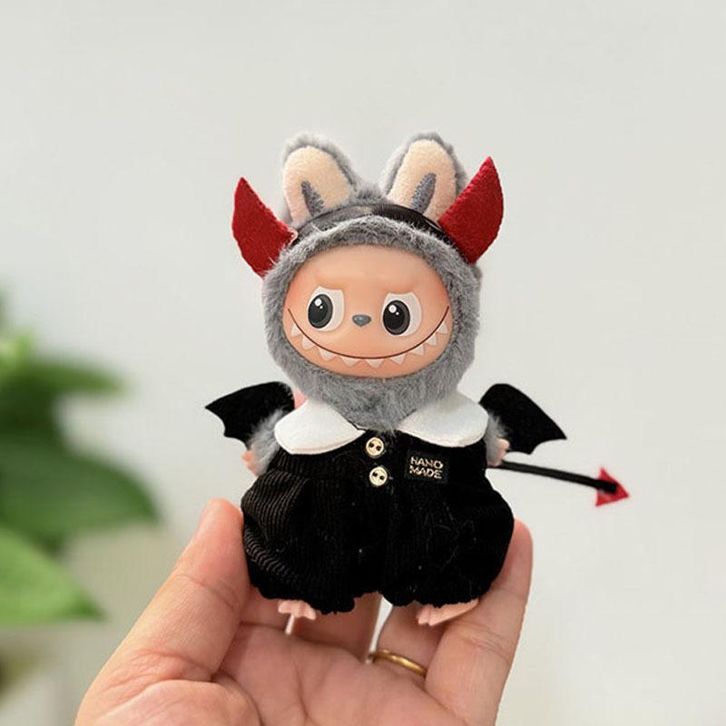 Mini Version 4.0 Vinyl Face Plush Blind Box Doll Clothes Christmas Set Small Nose Gaga Heart Bottom Password