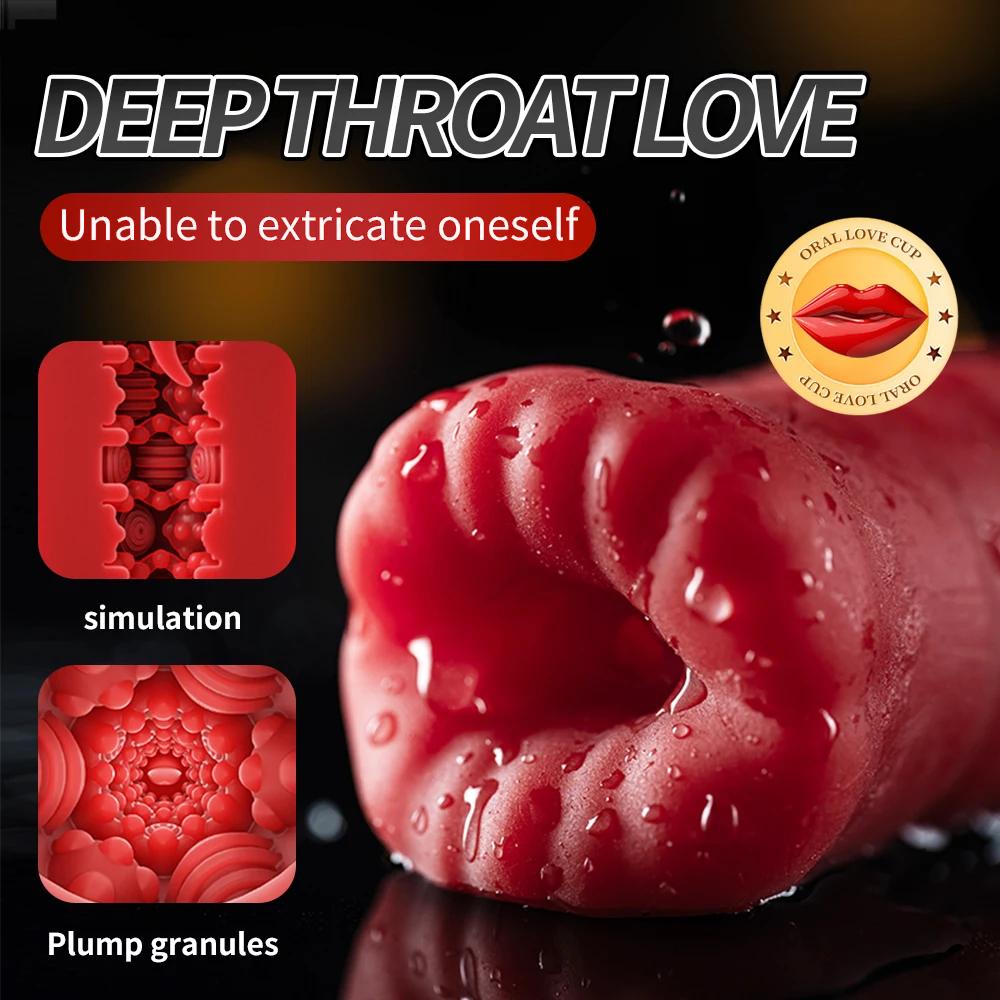 Male Masturbator Automatic Penis Vibration Blowjob Equipment Machine Vagina Masturbation Cup Pussy Sex Toys Adult Goods for Men