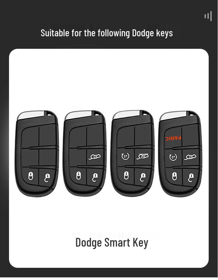 Nyckelfodral för Jeep Compass, Cherokee, Renegade, Grand Cherokee, Grand Commander och Dodge