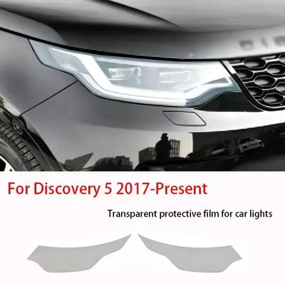 For Land Rover Discovery 5 L462 2017-Present Car Clear PPF TPU Sticker Transparent Black Headlight Protective Film Accessories
