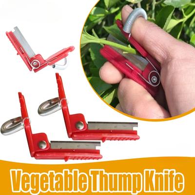 3pcs Vegetable Thump Knife Vegetable Fruits Finger Knife Separator Picking Tools Farm Garden Orchard Safe Harvesting Picking Device