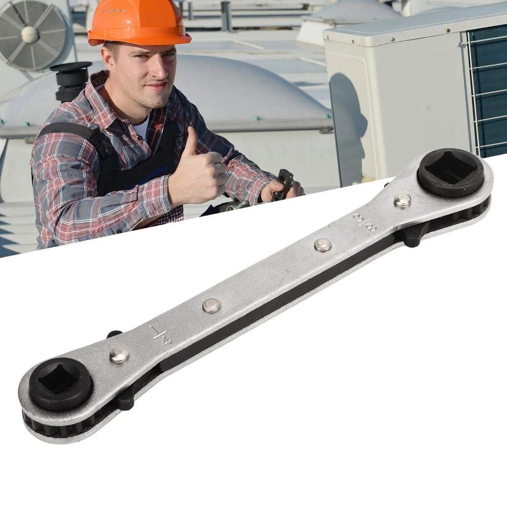 1/4 3/8 3/16 5/16 inch Ratcheting Service Wrench Square Wrench Refrigeration Service