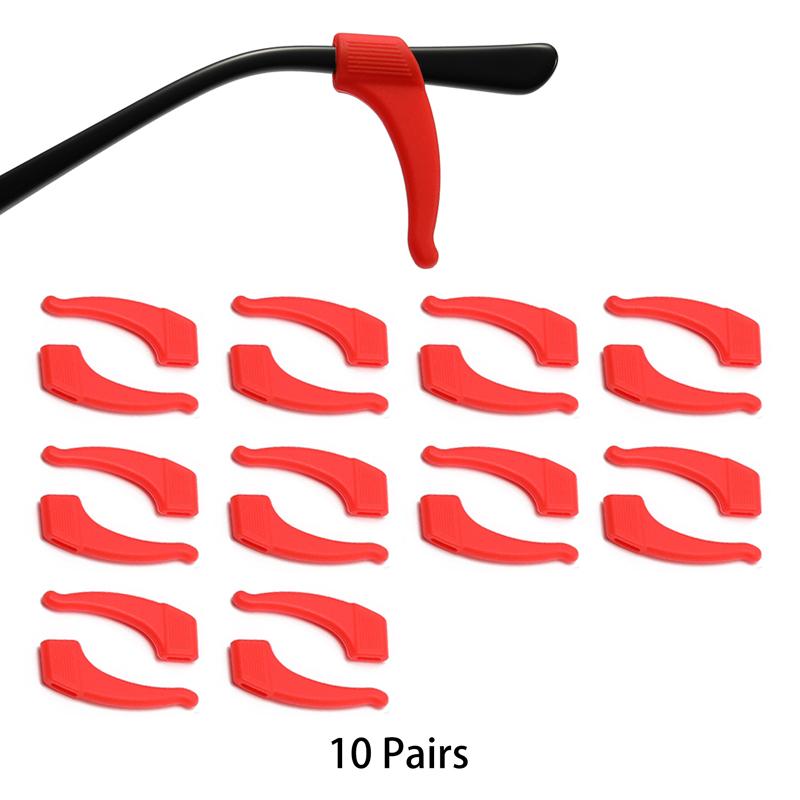 KAMMPT 5/10 Pairs Per Set Glasses Ear Hook New Multi-color Silicone Non-Slip Eyewear Ear Grips Soft Eyelasses Leg Fixing Hooks