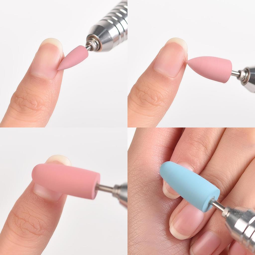 5 Bucăți Cauciuc Silicon Lustruitor de Unghii Cauciuc Bit de Freză pentru Unghii Freză Siliconică de Lustruire Buffer Polizor pentru Mașină Electrică