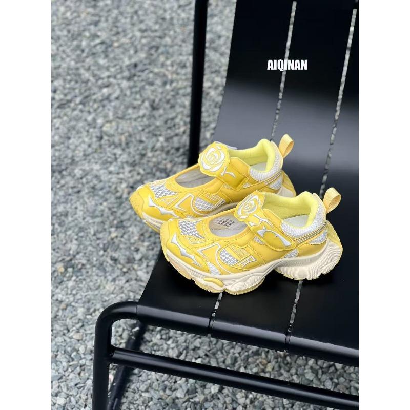 Niche design dad shoes women's platform casual shoes spring new Velcro pair of shoelaces sports