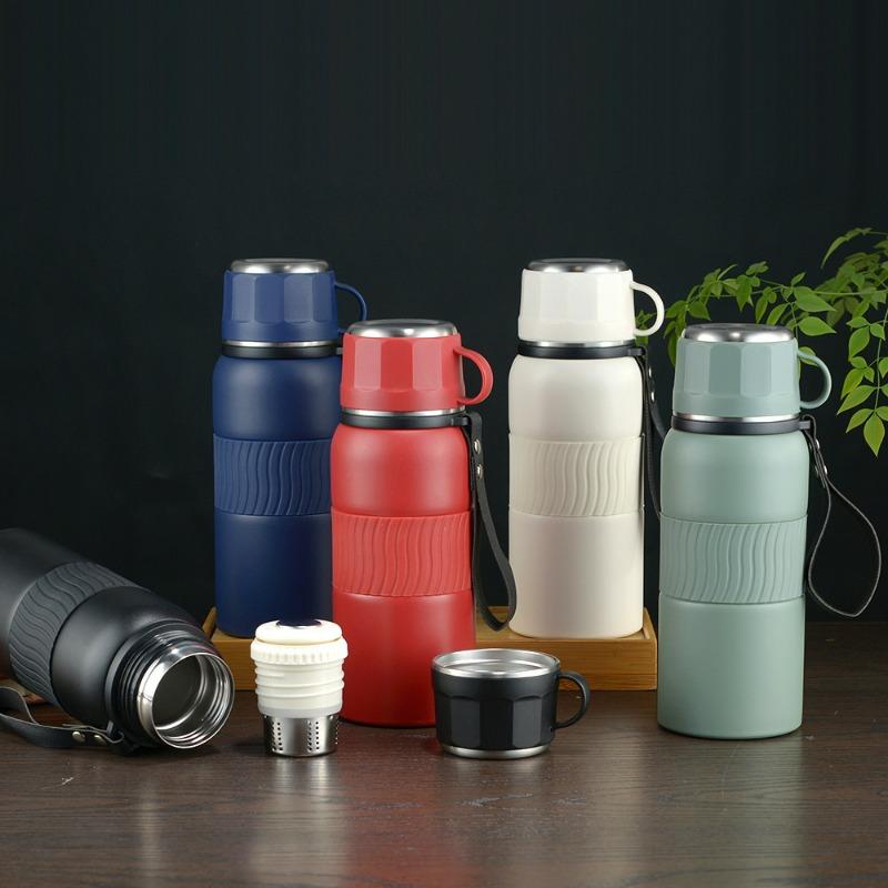 Stainless Steel Large-capacity Insulated Cup Outdoor Travel Kettle Portable Sports Water Bottle