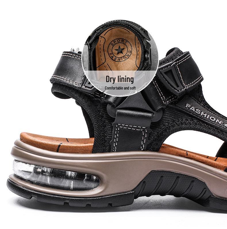Men's Versatile Summer Outdoor Waterproof Non-slip Open-toe Beach Sandals