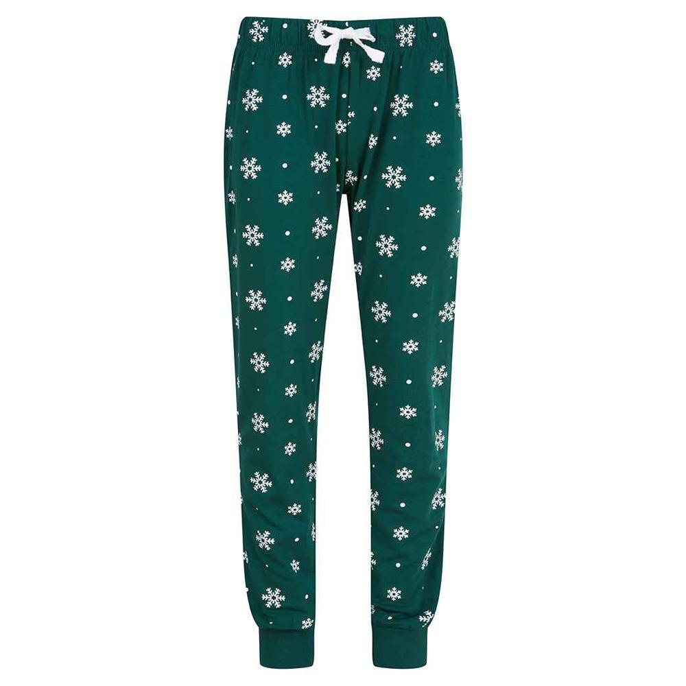 SF Minni Childrens/Kids Snowflake Pyjama Bottoms