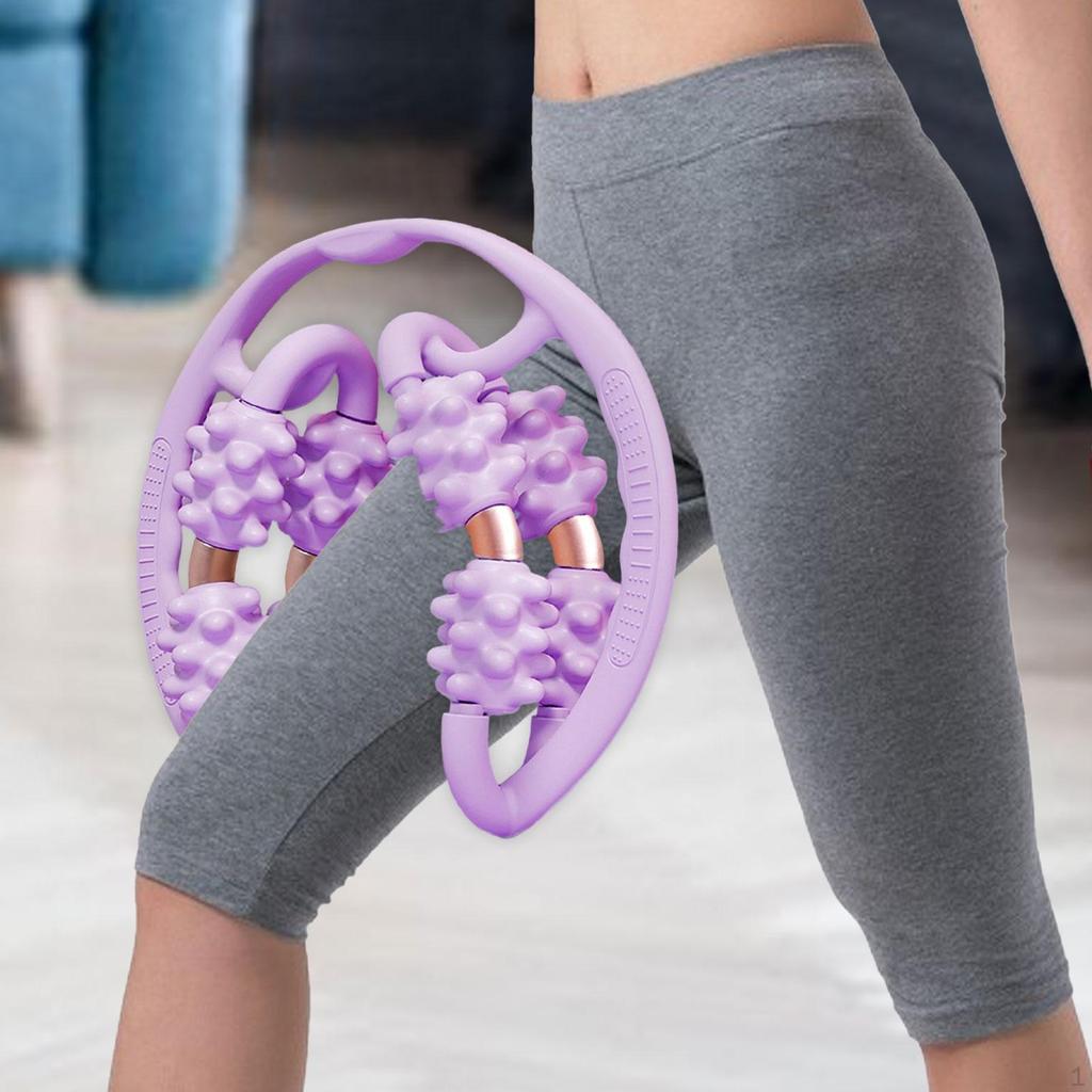 Massage Roller Zirkuläre Beinklammer 8 Räder Fitness Körperformungswerkzeug Muskel für