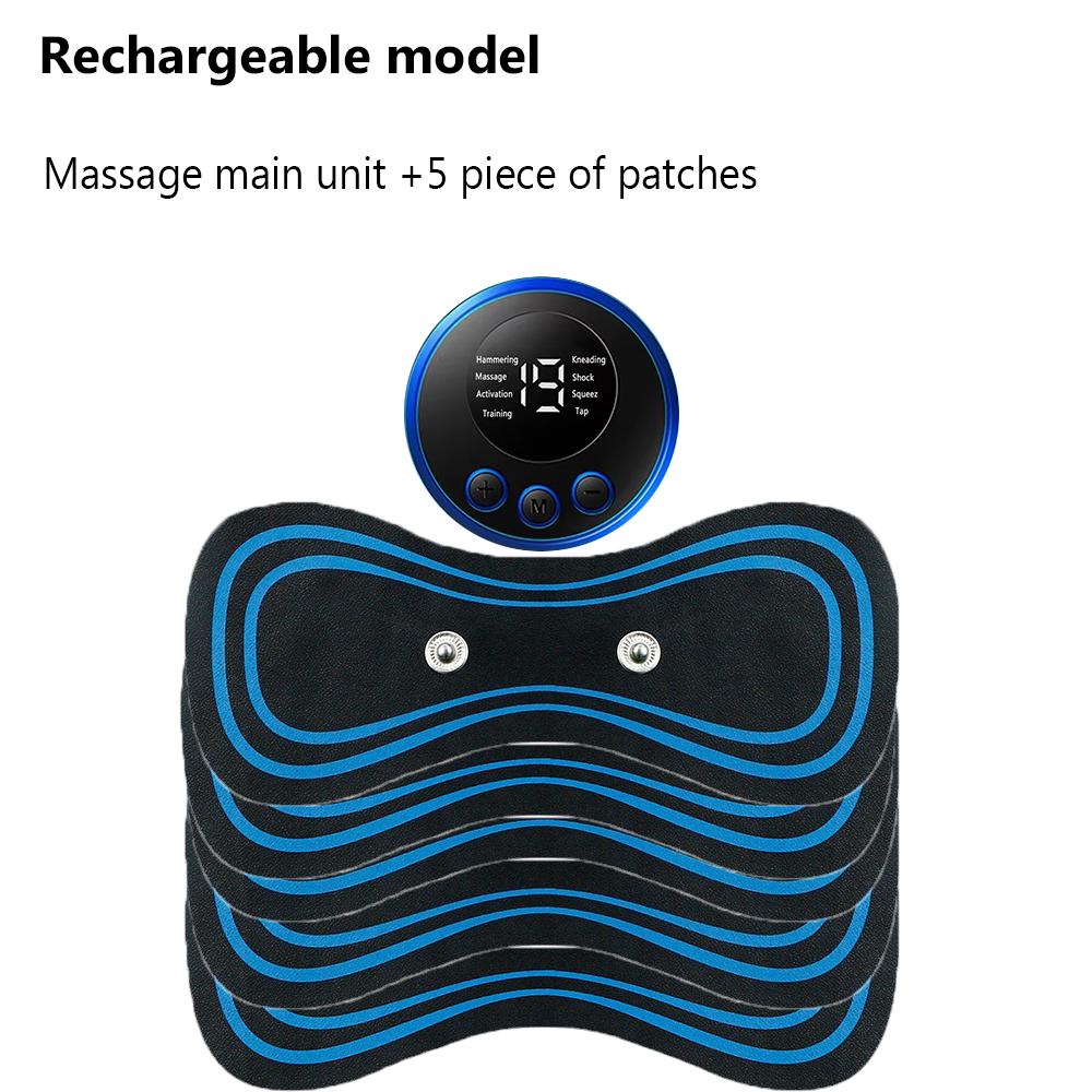 EMS Neck Massage 8 Mode 19 Gears Electric Pulse Neck Massager Relieve Muscle Fatigue Tools Relax For Men&Women
