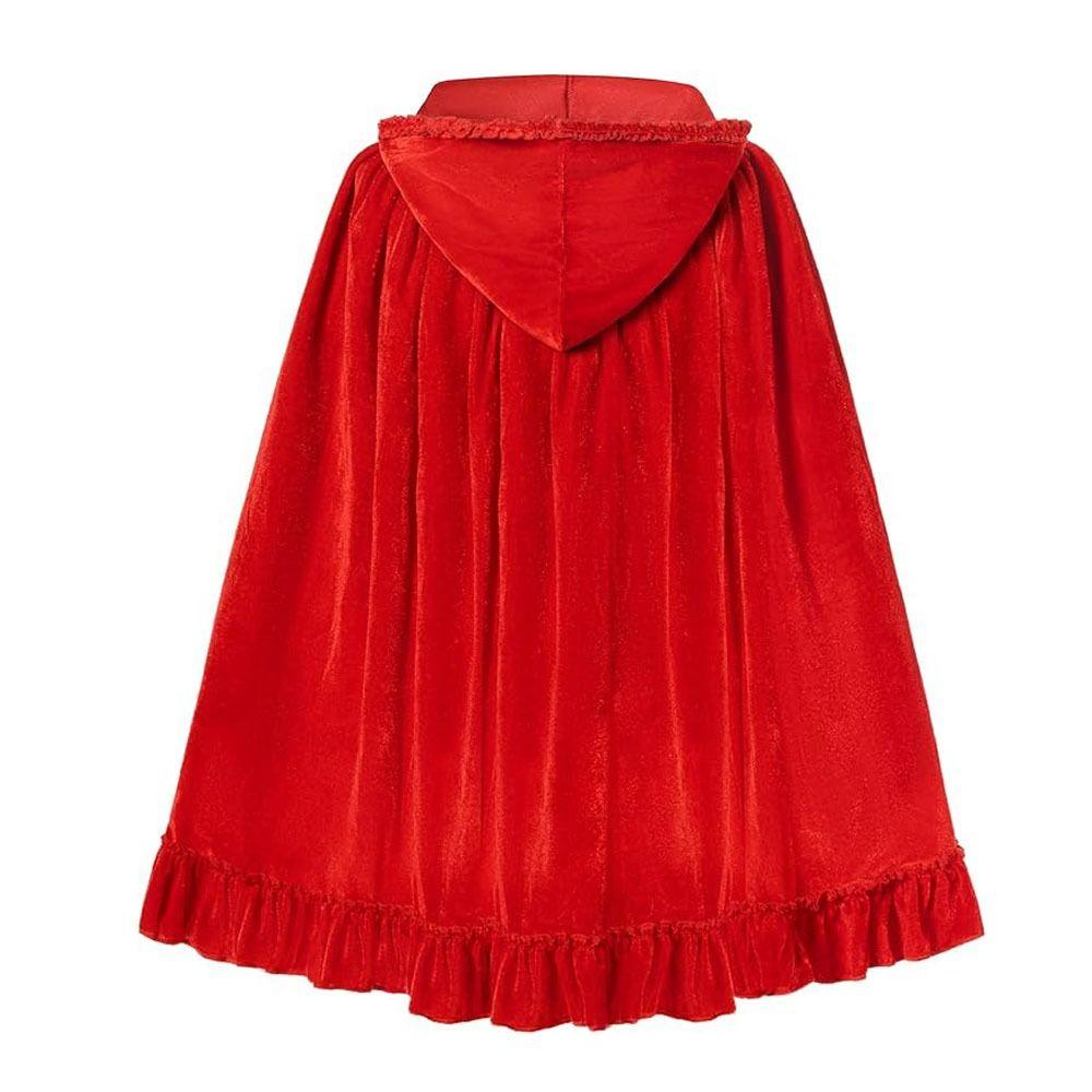 Vintage Halloween Hooded Cloak Lace-up Cosplay Costume Creative Gift Overcoats