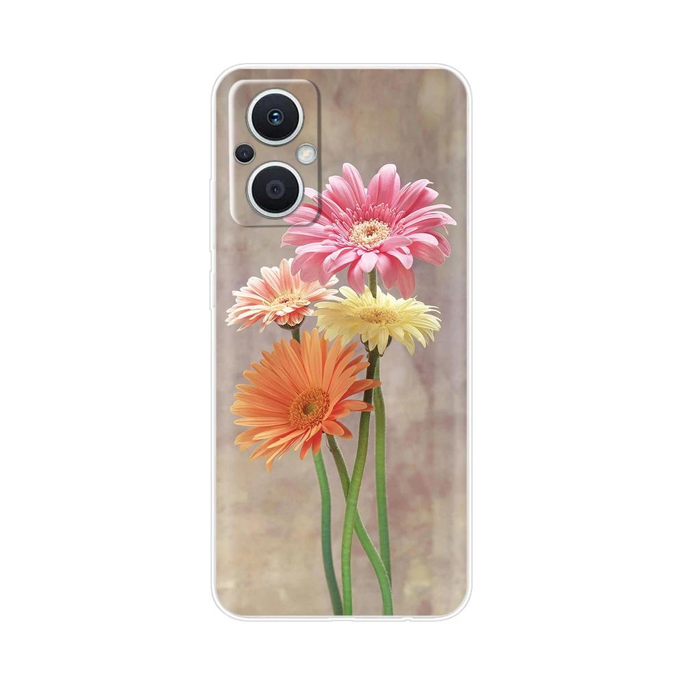 Transparent Case For Xiaomi Poco M5 M5S Cover Cartoon Flower Soft TPU Shockproof Funda For Poco M 5 S PocoM5 Bags Clear Bumper