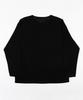 Seuteulaikeu Drop Shoulder Loose Fit Linen T-Shirt (Black)