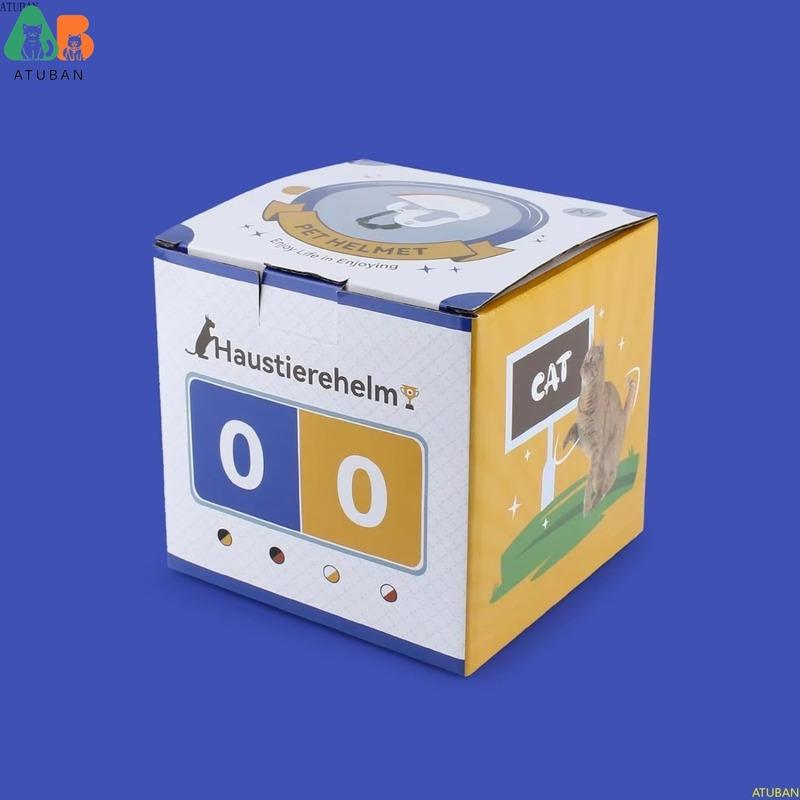 ATUBAN Hard Helmet Outdoor Protection Stylish Doggy Hat for Football Games Safety Pet Helmet with Ear Holes for Small Dog, Cats